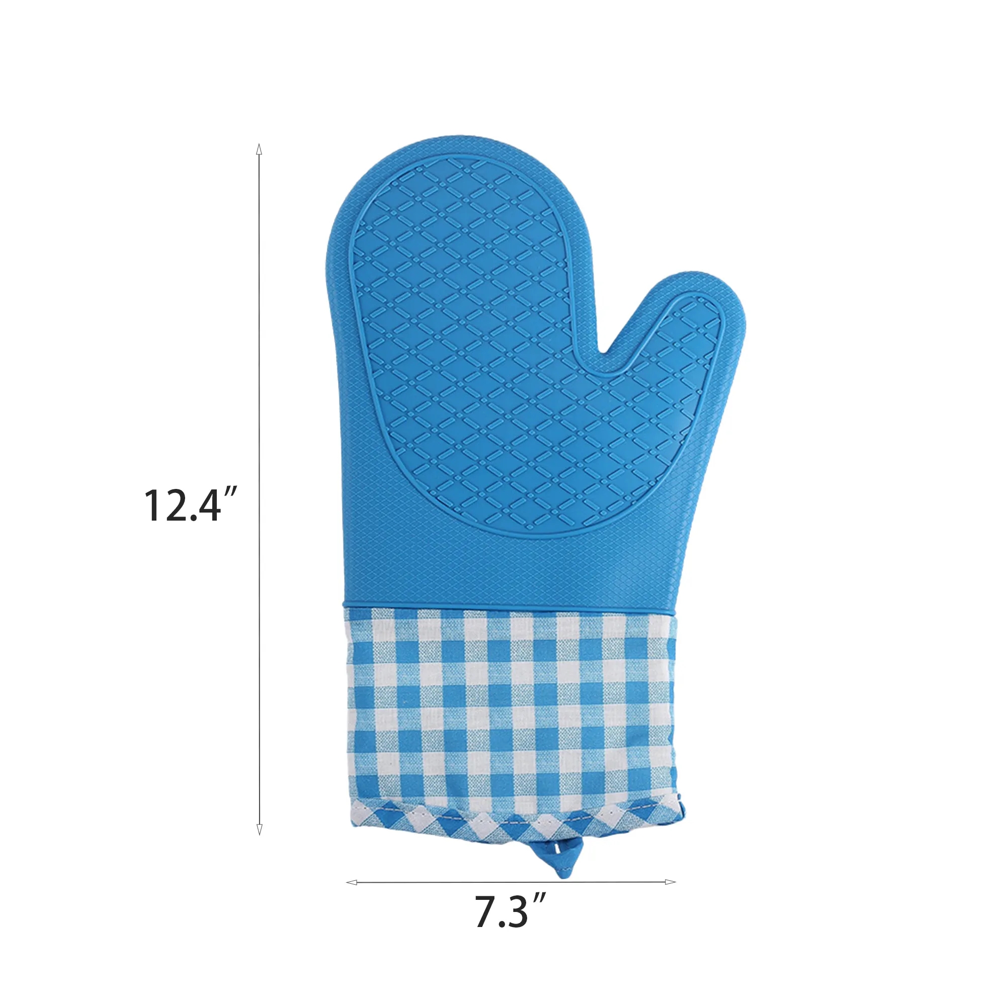 Checkered Silicone Oven Mitt 4