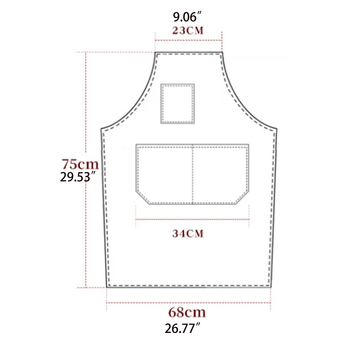 Lightweight Canvas Cross Back Chef Cotton Aprons 4
