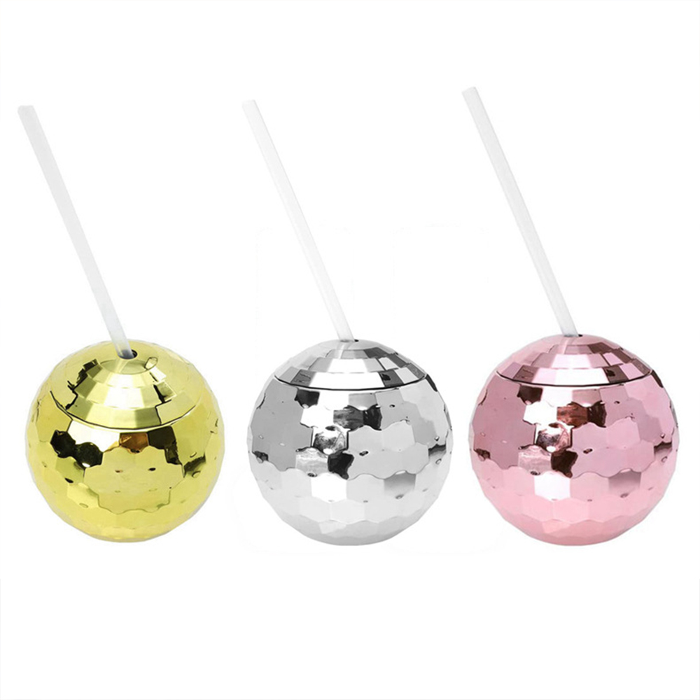 Glow Ball Light Up Tumbler Cups With Straw