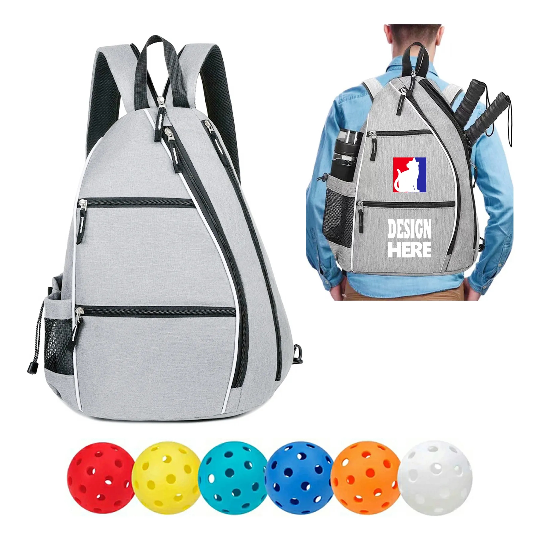 Sport Pickleball Sling Shoulder Bag 6
