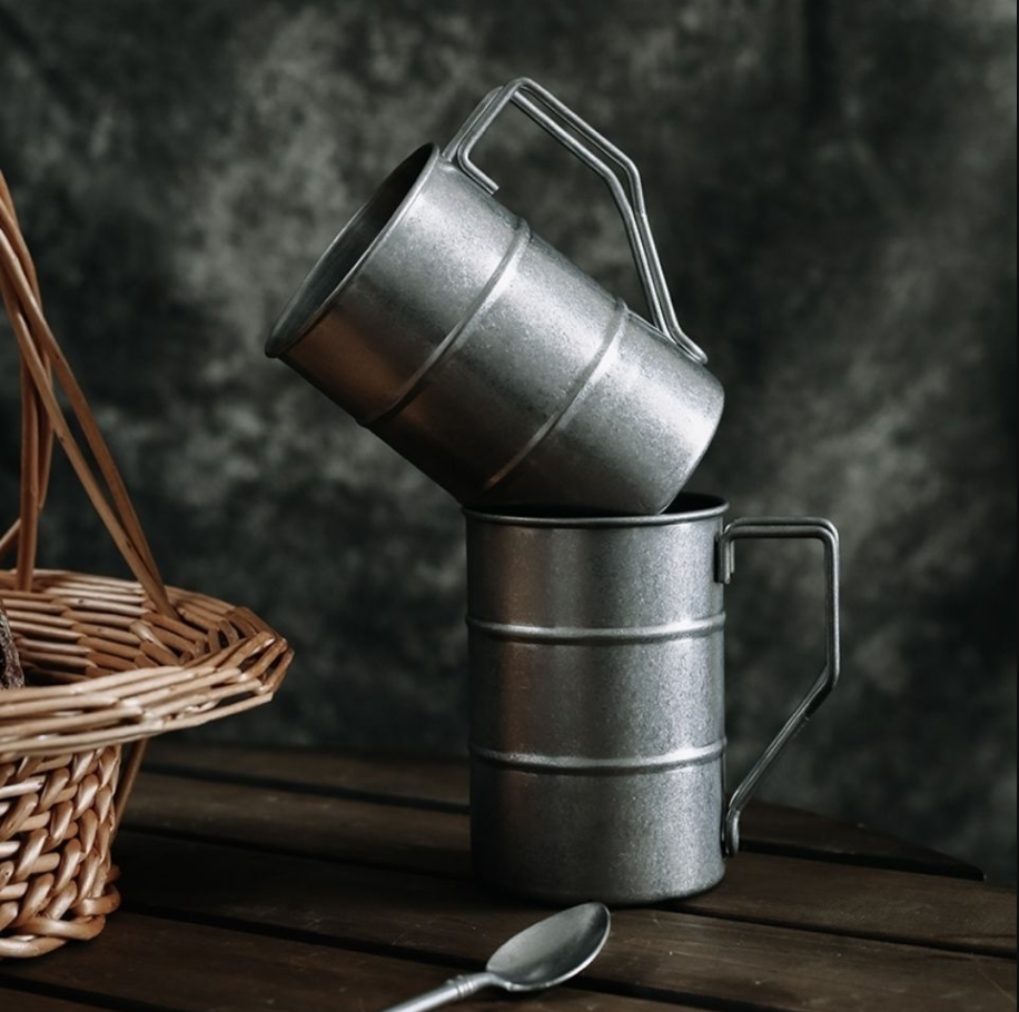 12 OZ Vintage Stainless Steel Mug/Beer cup 7