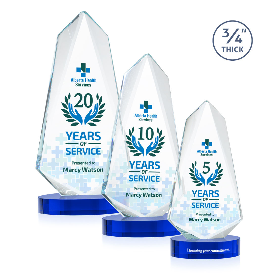 Sheridan VividPrint™ Award on Alberton Base - Blue