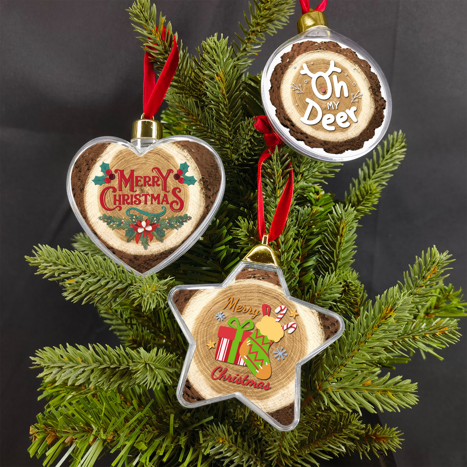 Holiday Design MDF Full Color Clear Ornament 8