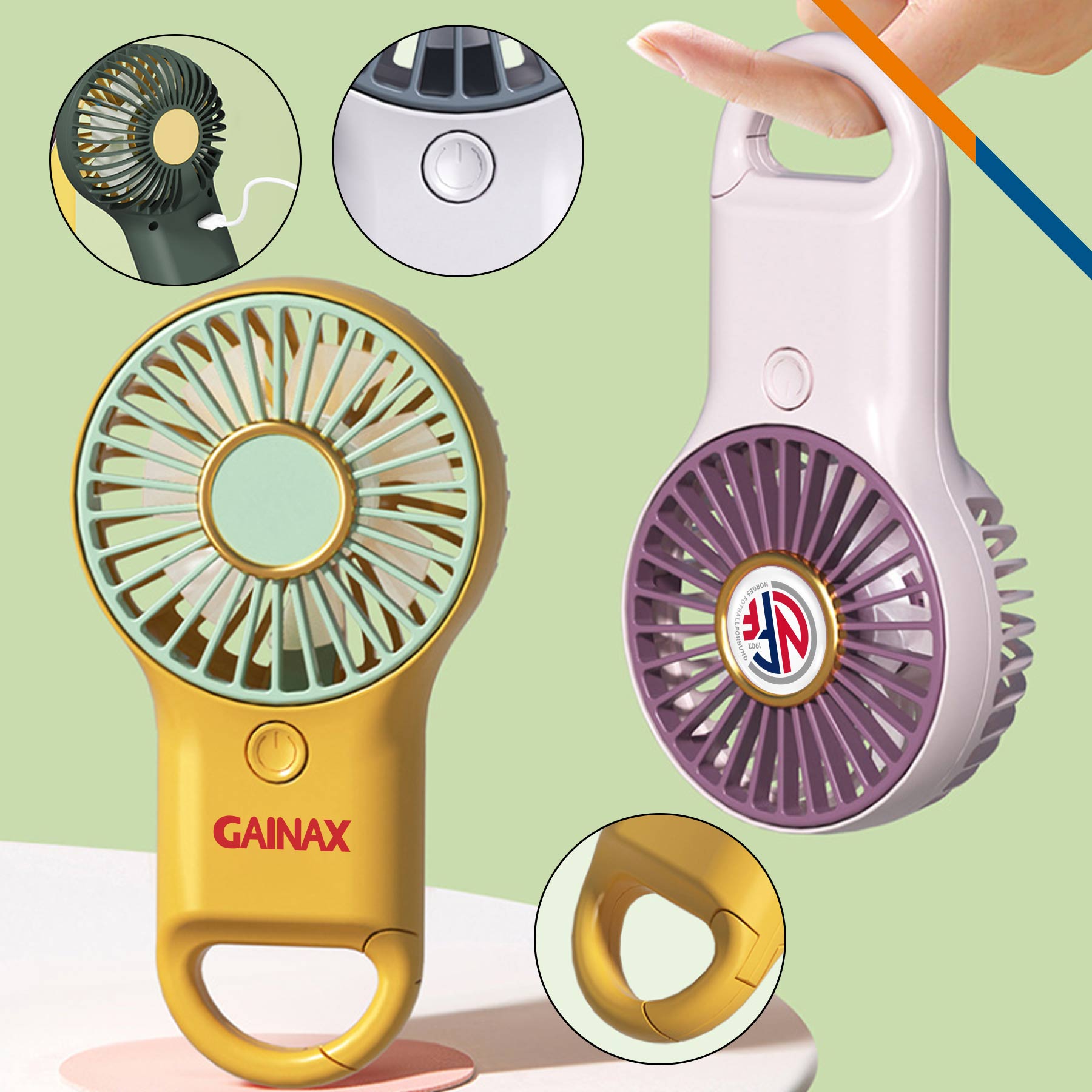 Sears Carabiner Handheld Fan 18