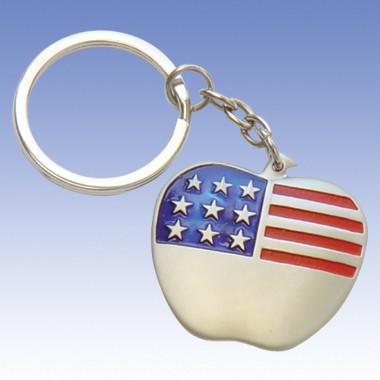 METAL AMERICAN FLAG KEY  KEYRING 2