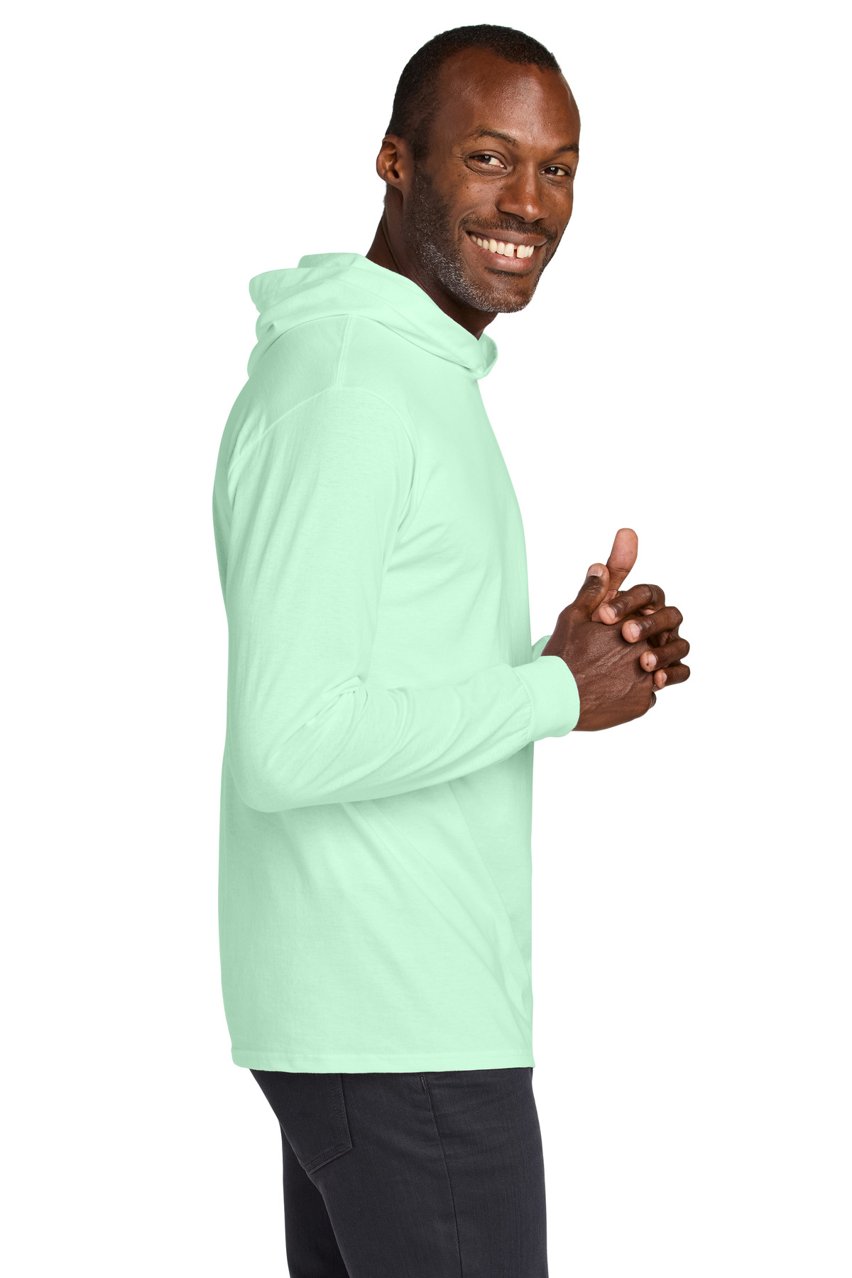Jerzees Classics Unisex Cotton Long Sleeve Hooded T-Shirt 363LH 21