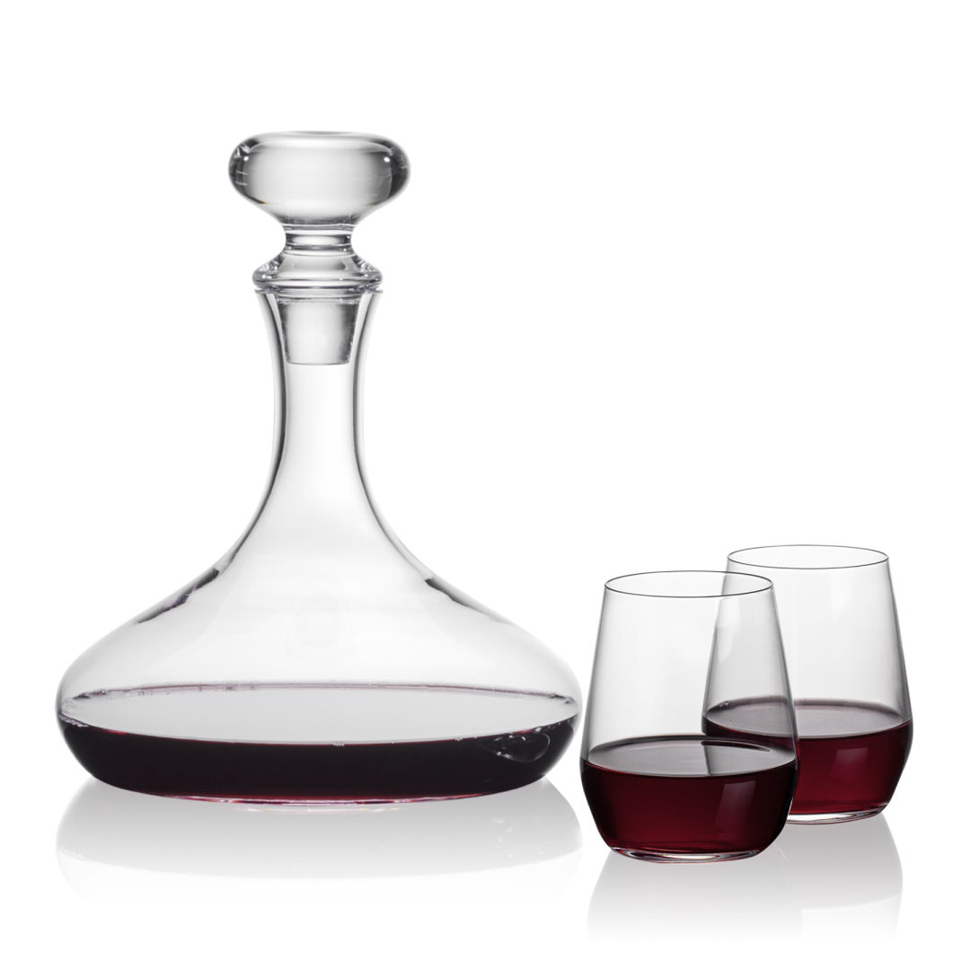 Stratford Decanter & Germain Stemless Wine 5