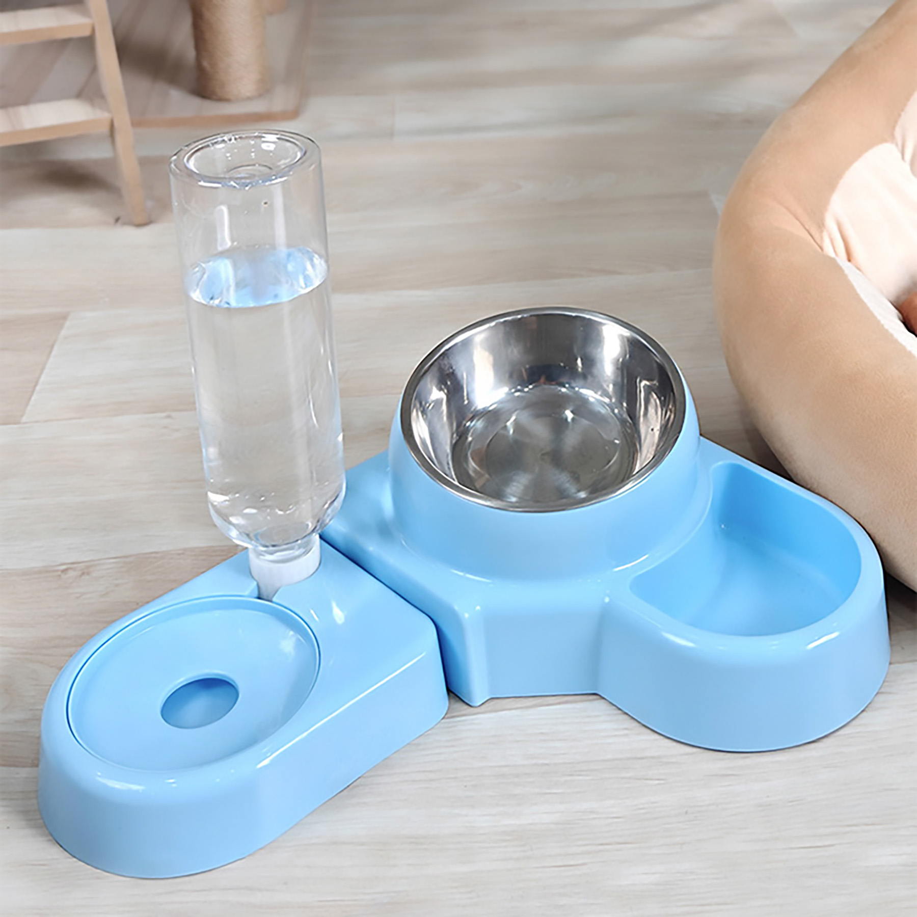 Plastic 2-In-1 Drinking And Feeding Basin 4