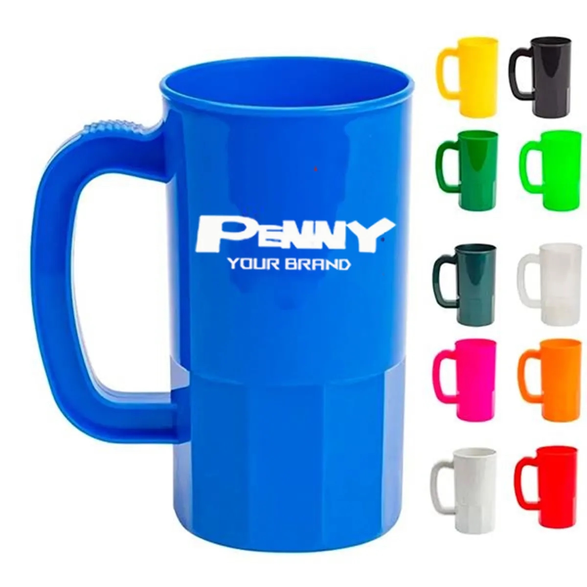 Plastic Beer Cup Stein Mug with Handle 4