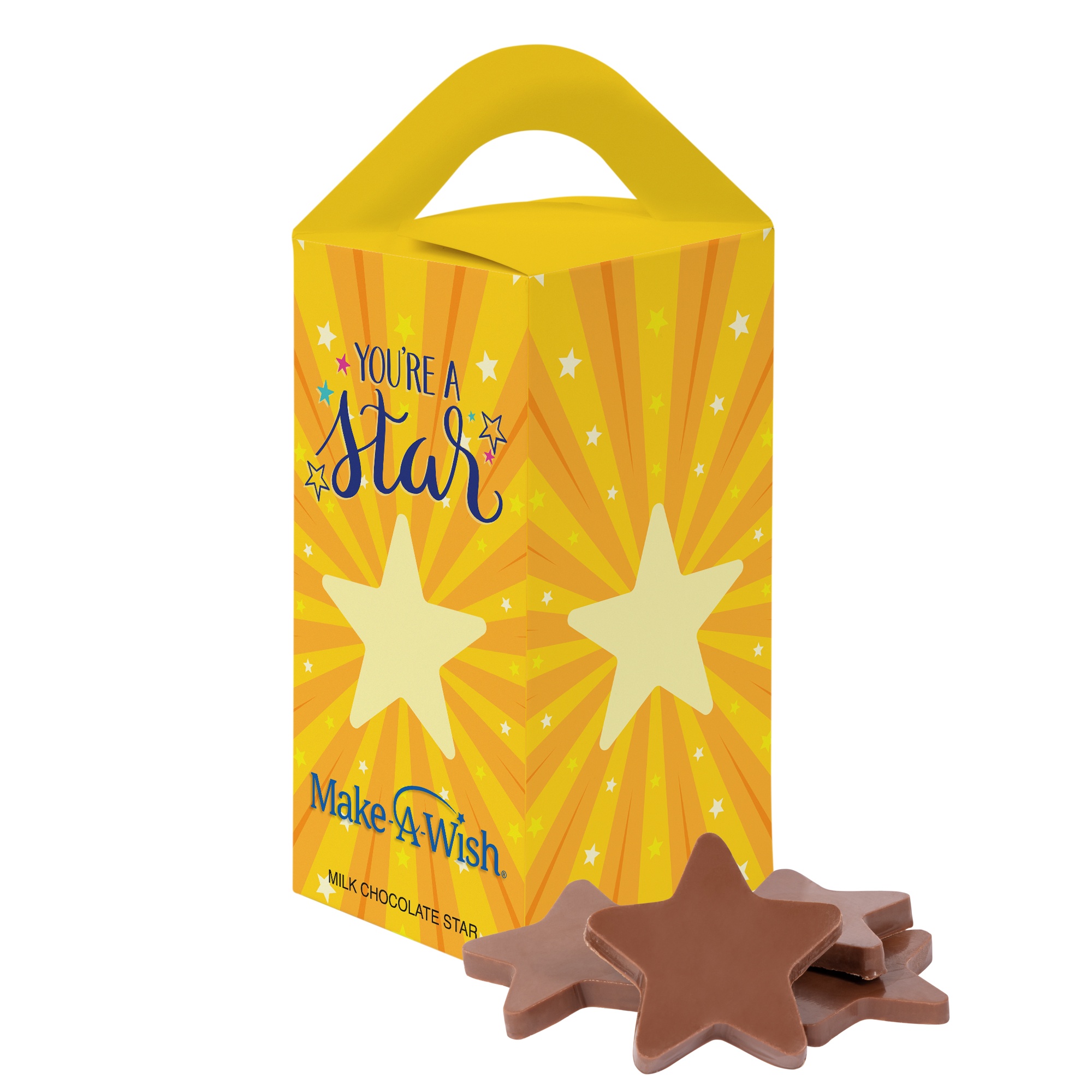 Tote Box with 1 oz Milk Chocolate Stars 2