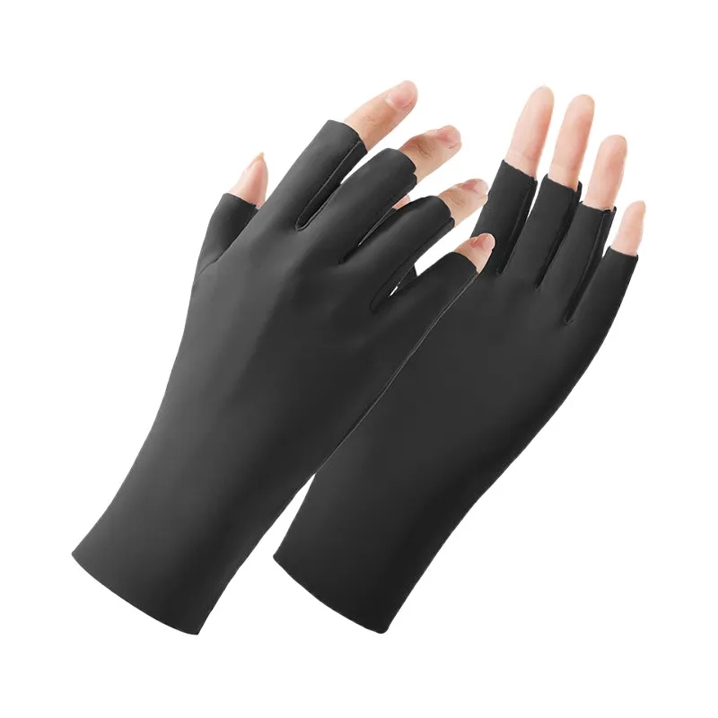 Outdoor UV Manicure Gloves, custom women's shirt with logo imprint 5