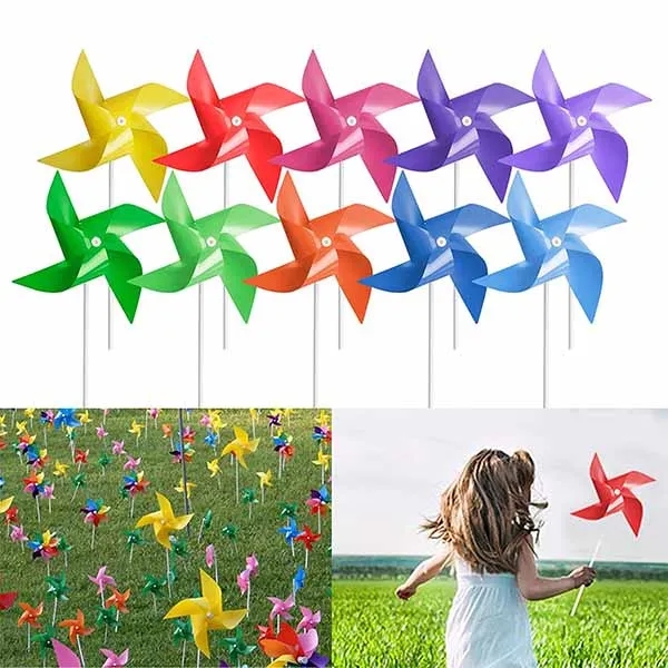Toy Wind Spinners Outdoor Decorative Pinwheels 4