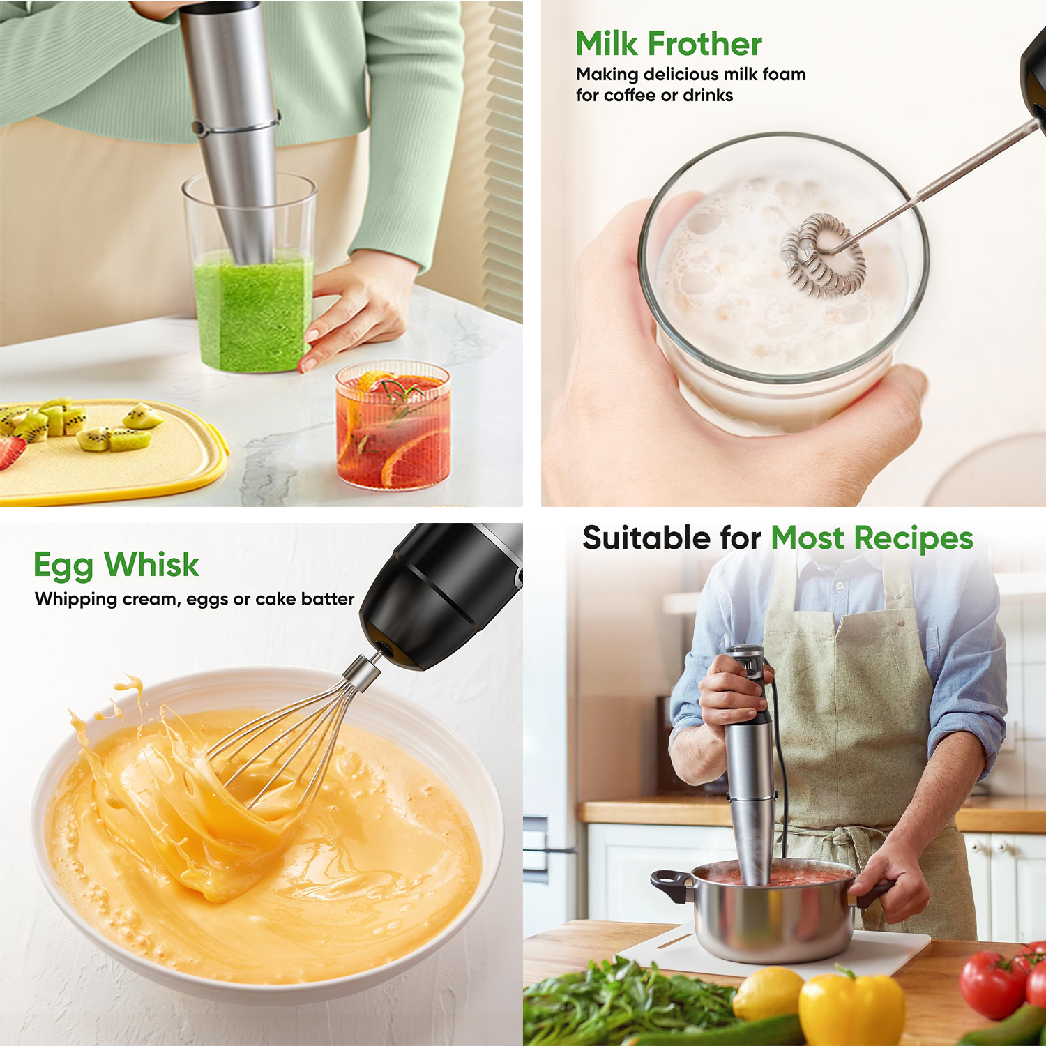 5-in-1 Multi-function Handheld Electric Blender 3