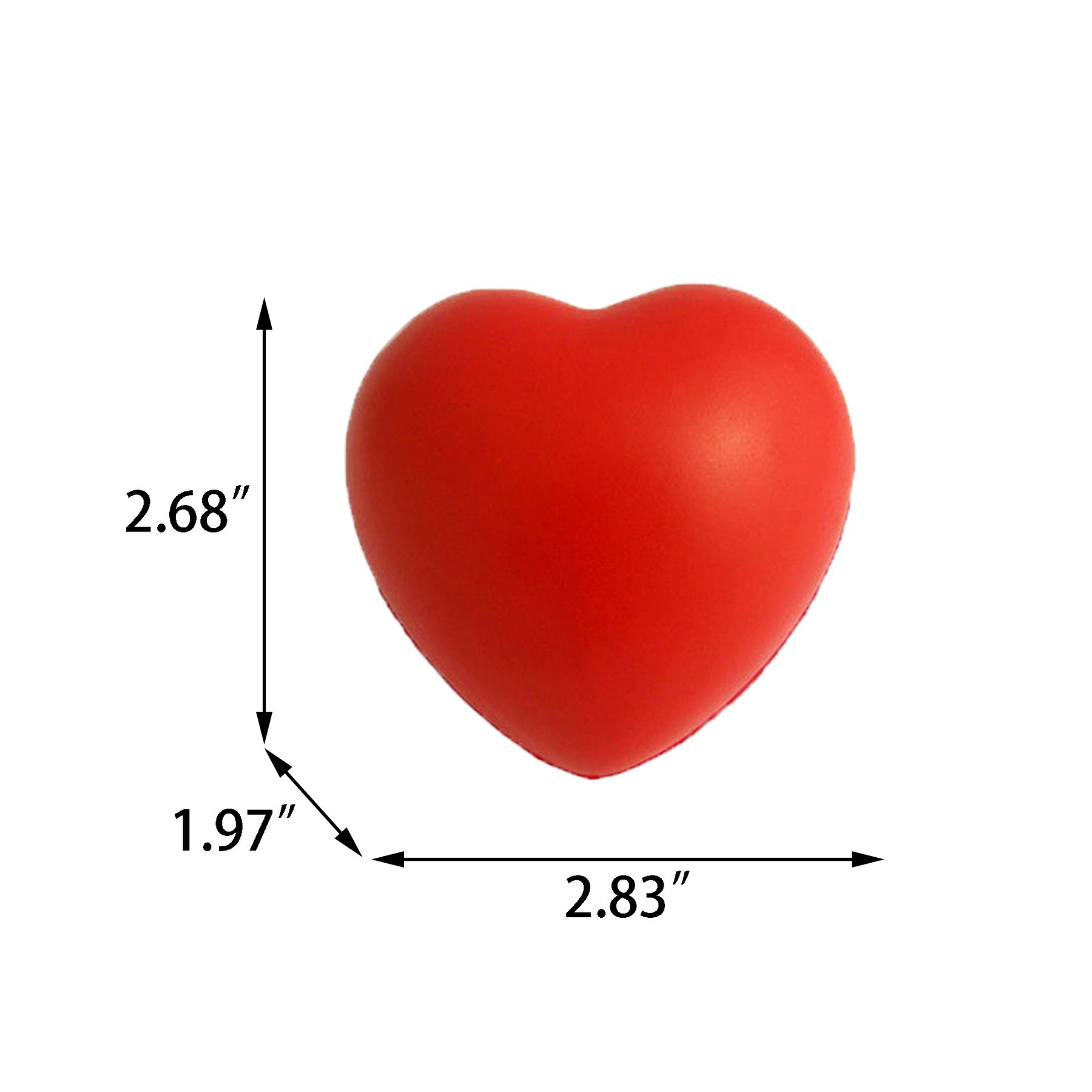 Pu Foam Heart-Shaped Elastic Ball 2