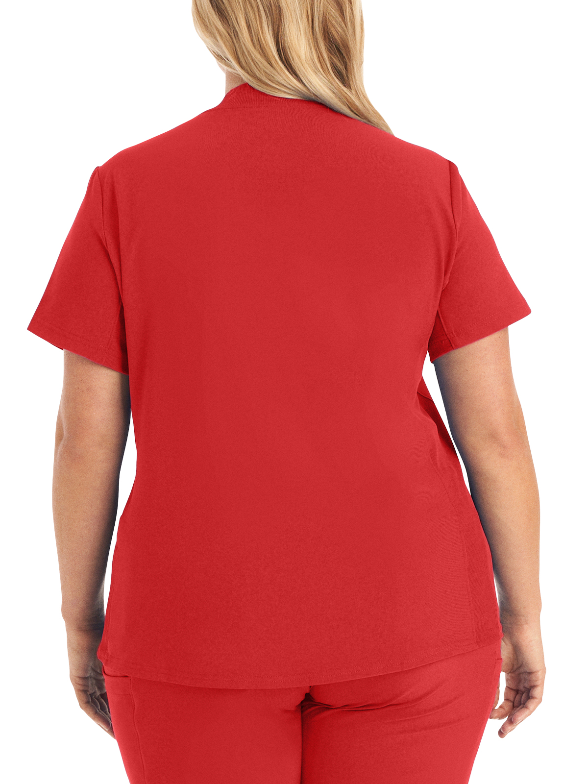 Landau - Forward - Women's Three-Pocket Rib-Knit Neckline V-Neck Top 38