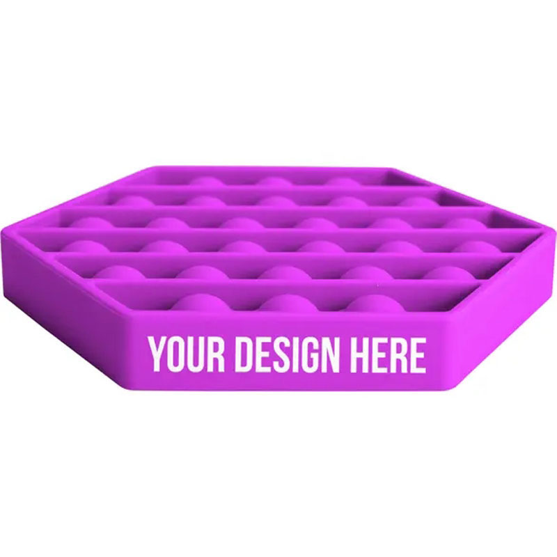 Silicone Hexagon Sensory Bubble Fidget Toys 5