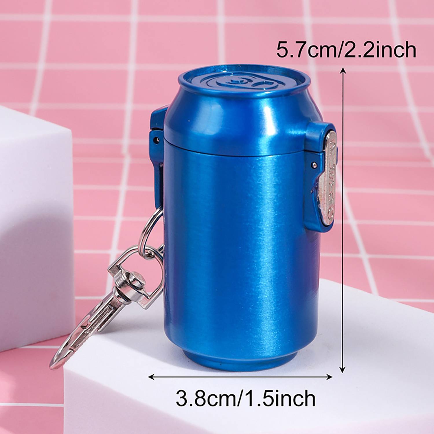 Coke Can Shape Mini Ashtray Key Chain 9