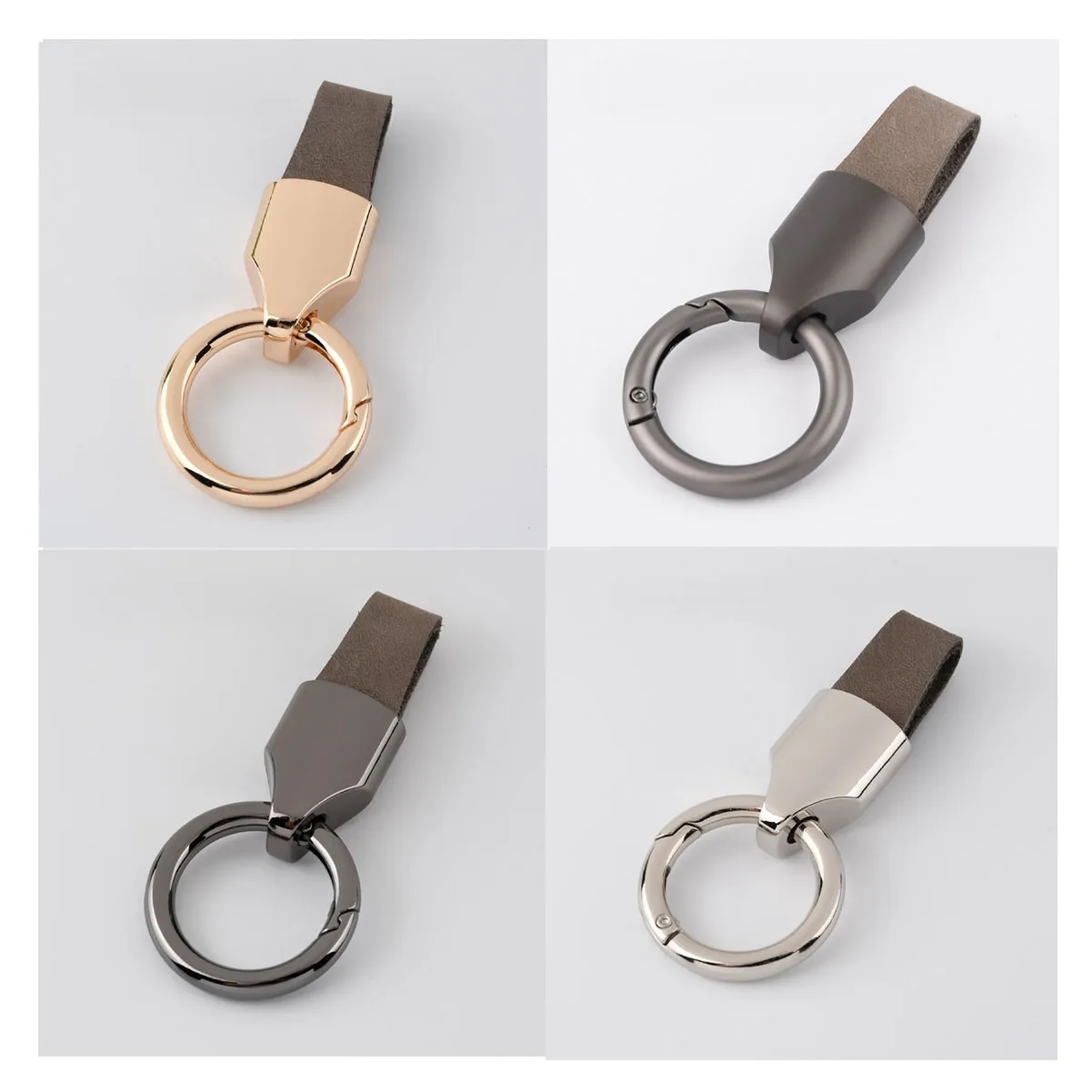 Cowhide Car Keychain 1