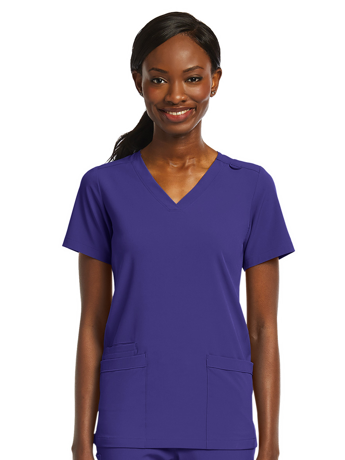 ScrubJoy Originals - Women's Fitted Two-Pocket V-Neck Top 26