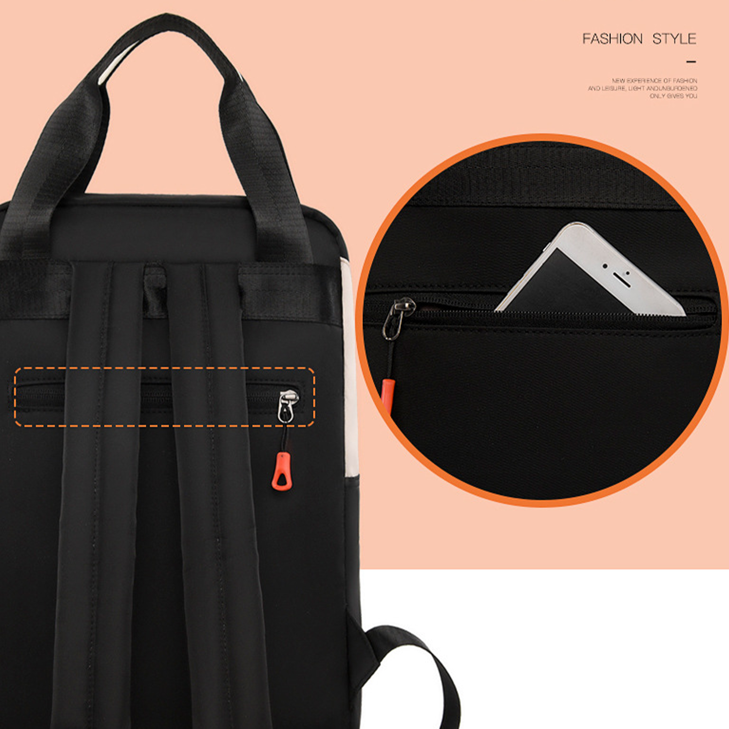 Large Capacity Lightweight Leisure Travel Backpack 6