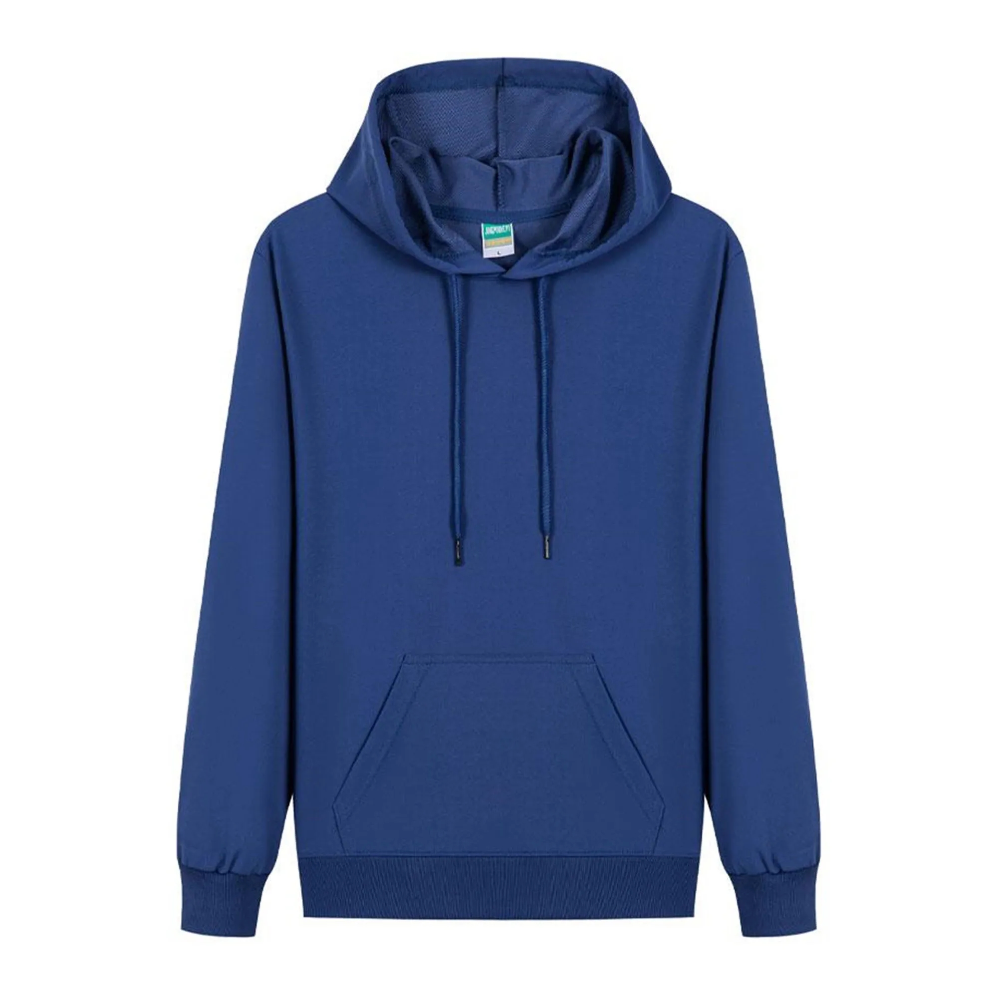 Long Sleeve Kangaroo Pocket Drop Shoulder Pullovers Top, custom hoodie or sweatshirt with logo imprint 4