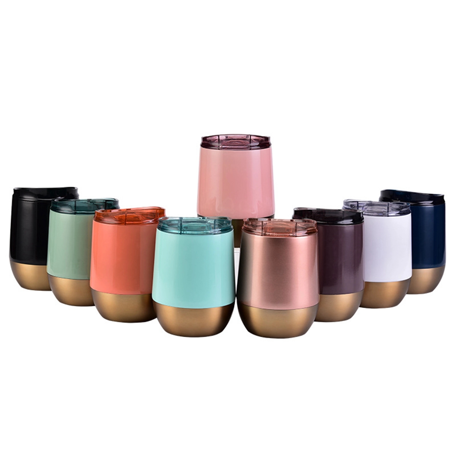 12 Oz. Stainless Steel Double Wall Coffee Cup with Lid 4
