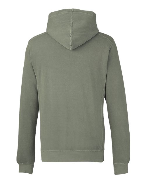 Unisex Pigment-Dyed Fleece Hooded Sweatshirt - 8730 22