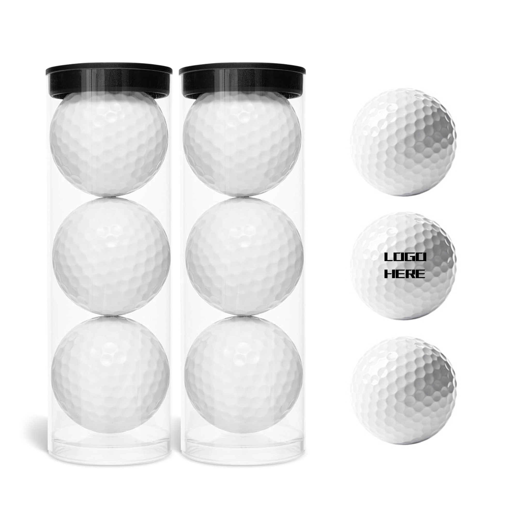 Pack of 3 Custom Golf Balls 2