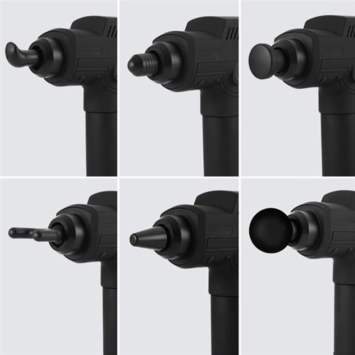 Professional Handheld Electric Body Massager with 6 Heads 5