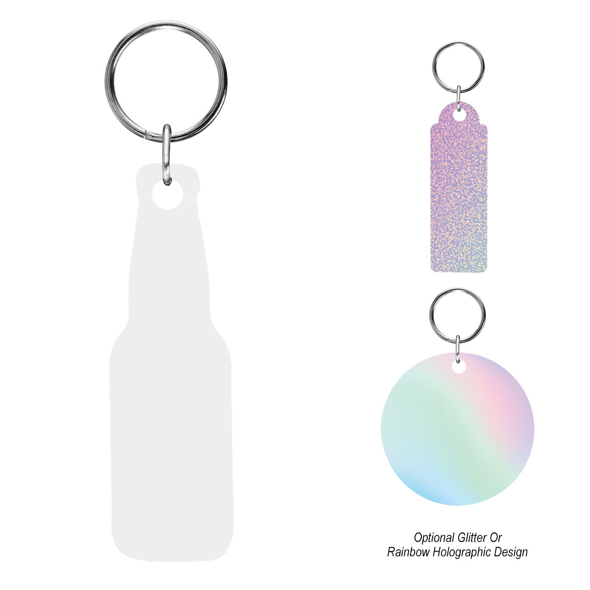 Acrylic Key Tag - Custom Shape 3" 2