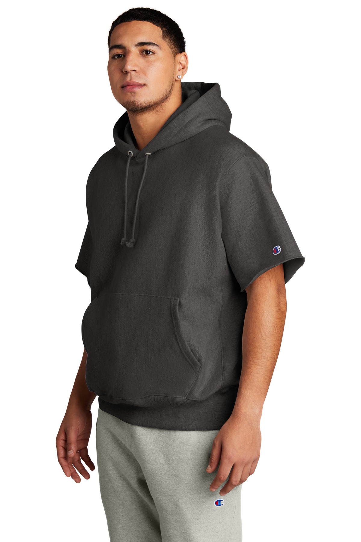 Champion Reverse Weave Short Sleeve Hooded Sweatshirt S101SS, custom hoodie or sweatshirt with logo imprint 24