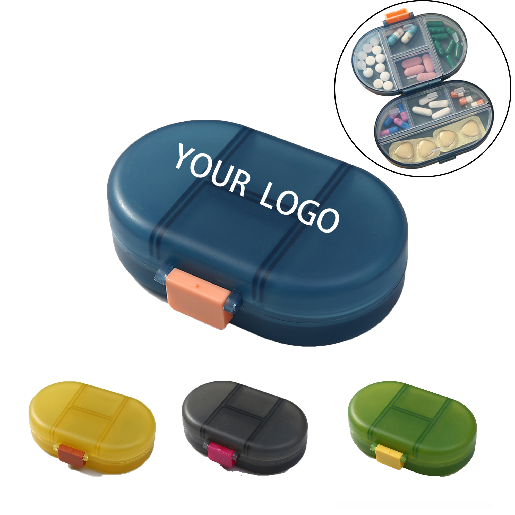 MOQ 20 PCS Portable Weekly Pill Organizer 2