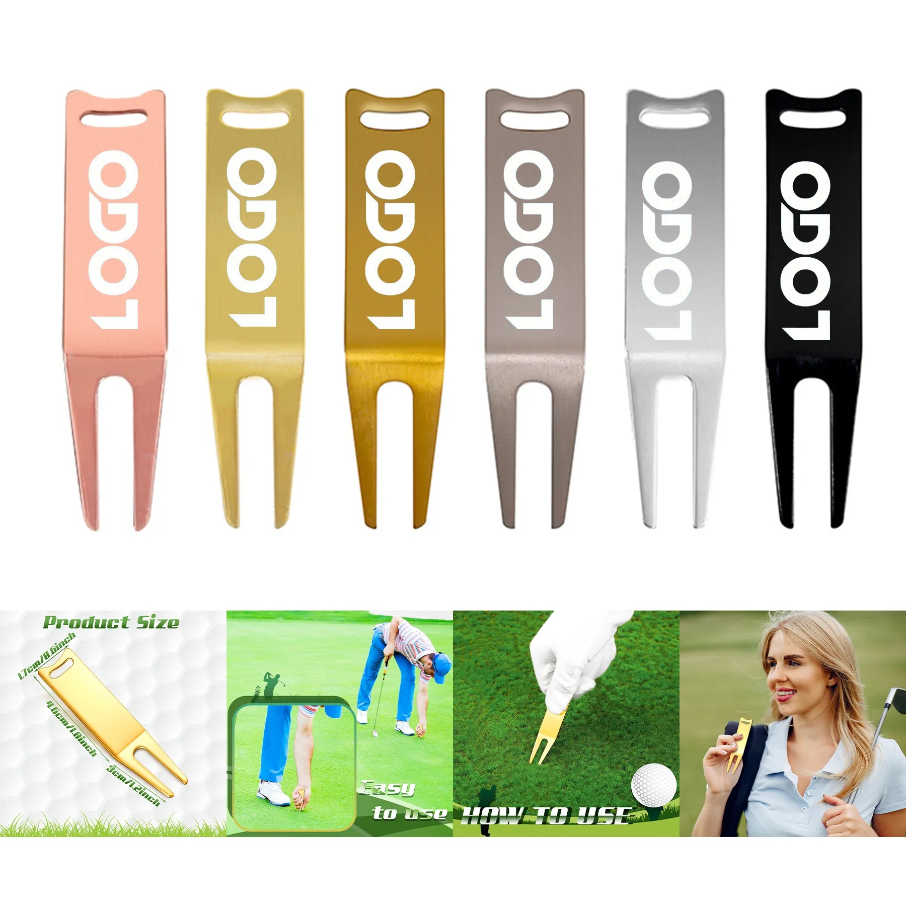 Metal Bending Golf Divot Repair Tool 1