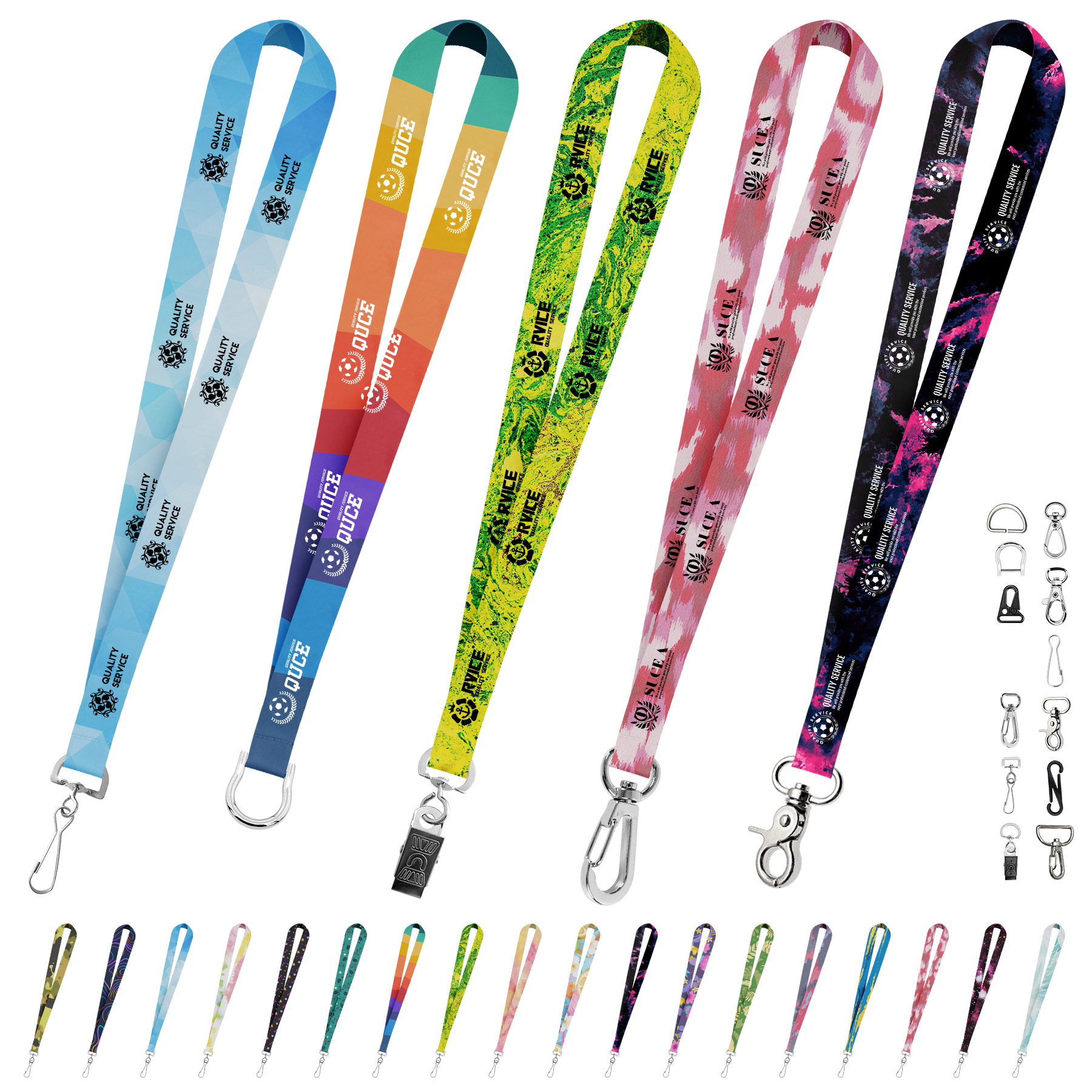 3/4'' Full Color Sublimated Lanyard With Metal J Hook 4
