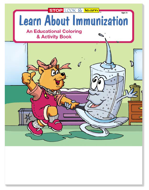 COLORING SET - Learn About Immunization Coloring Book Fun Pack 2