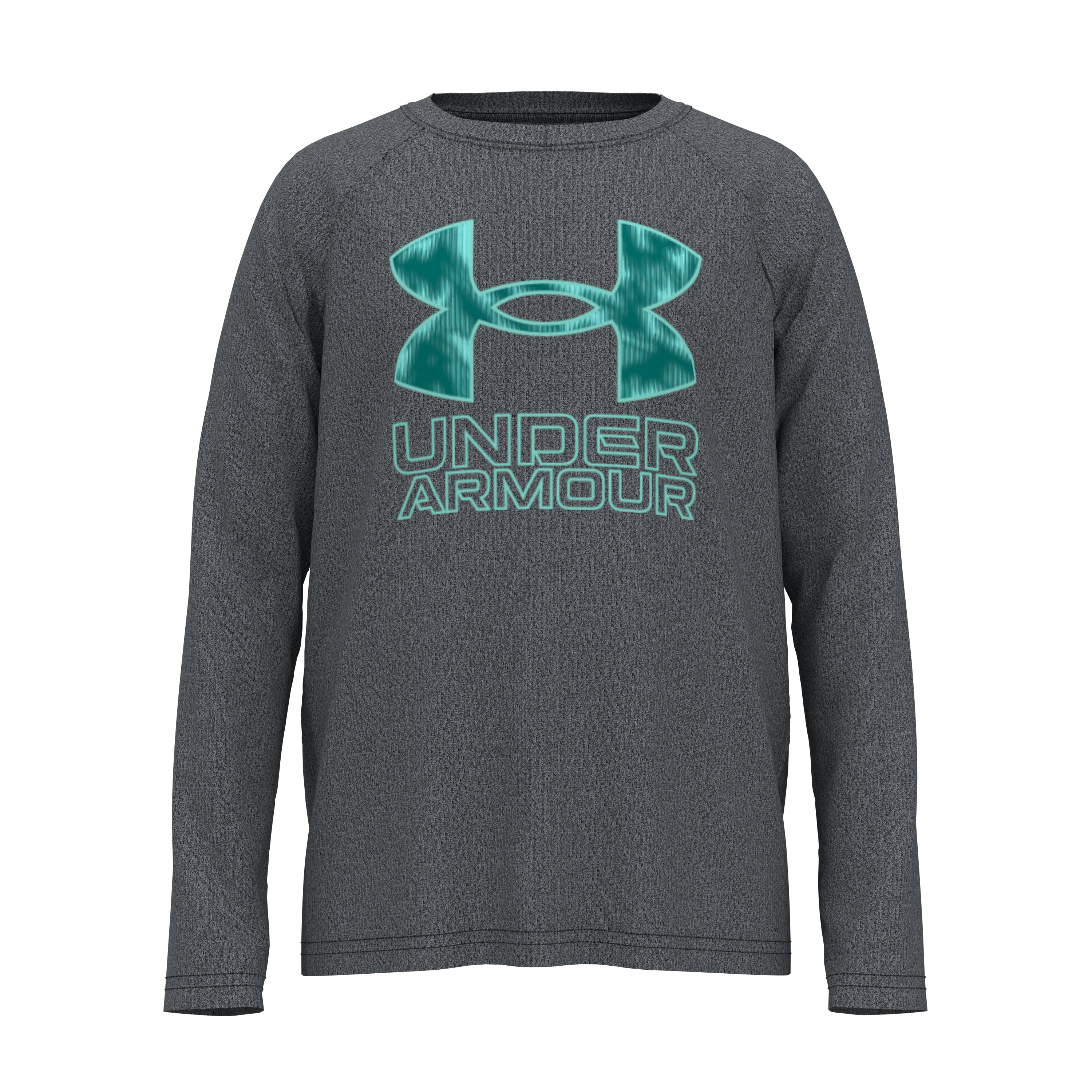 Boys' UA Tech Big Logo Print Fill Long Sleeve 7