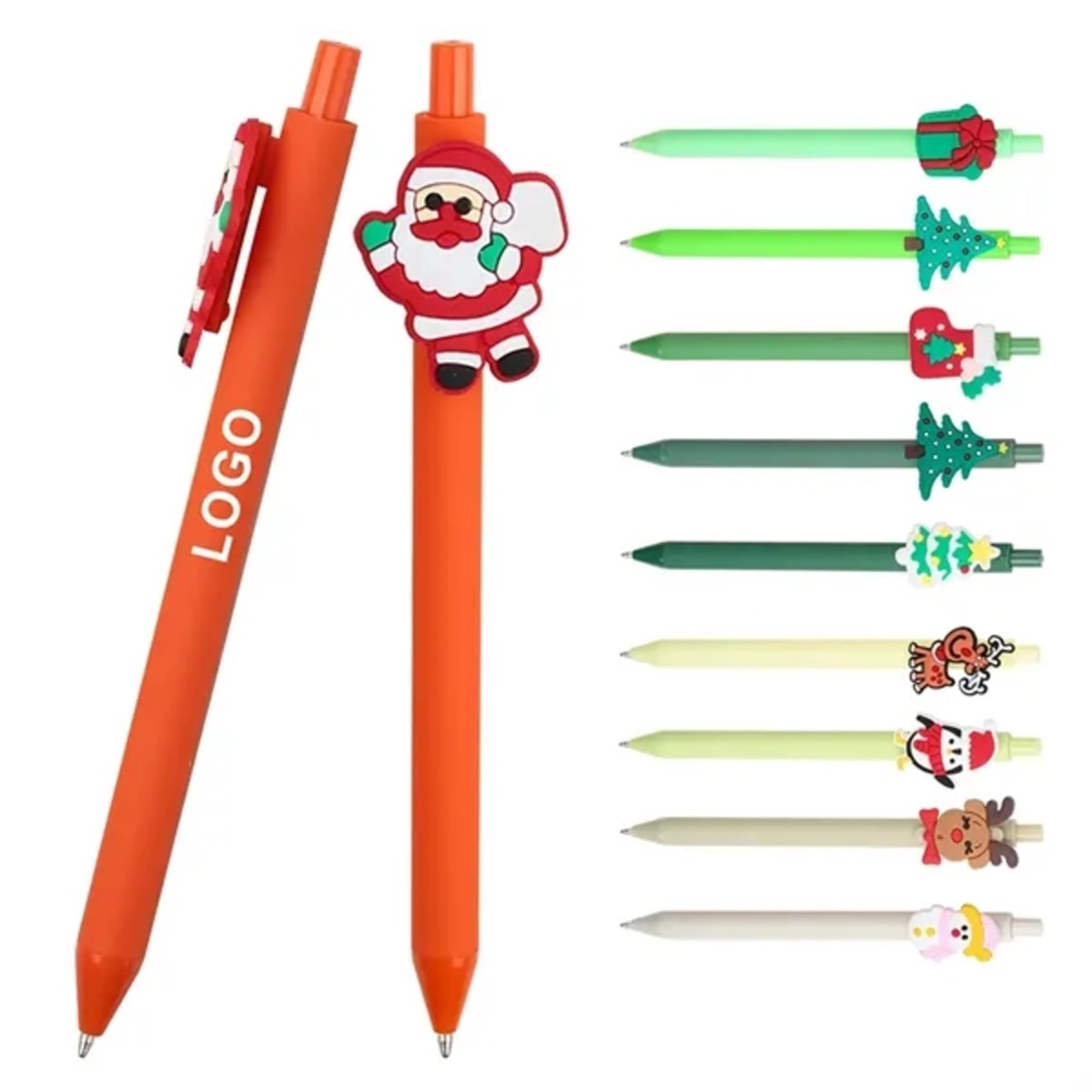 Christmas PVC Ballpoint Pens With Holiday Designs 1