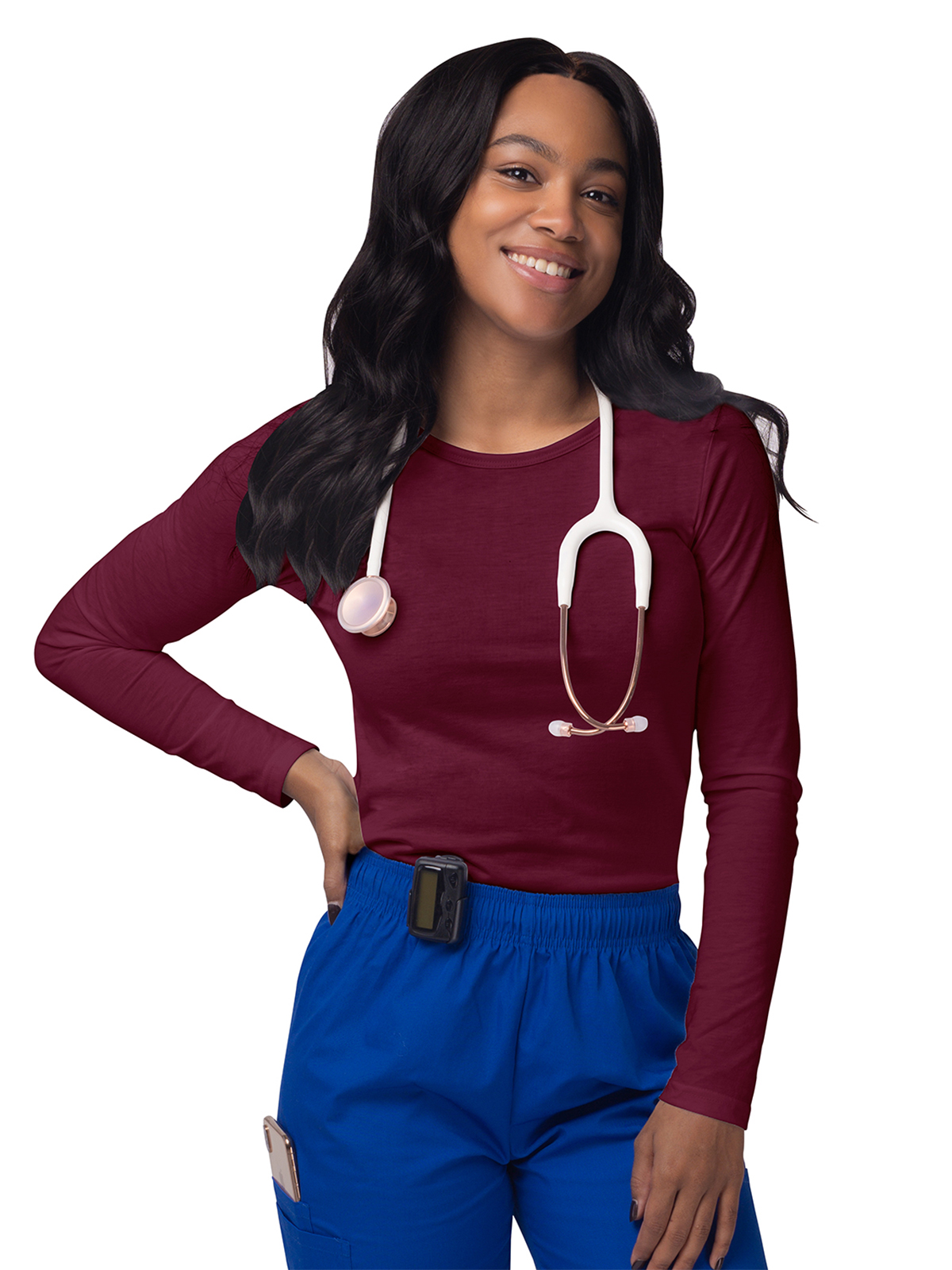 Adar - Sivvan - Women's Long Sleeve Underscrub Tee 95