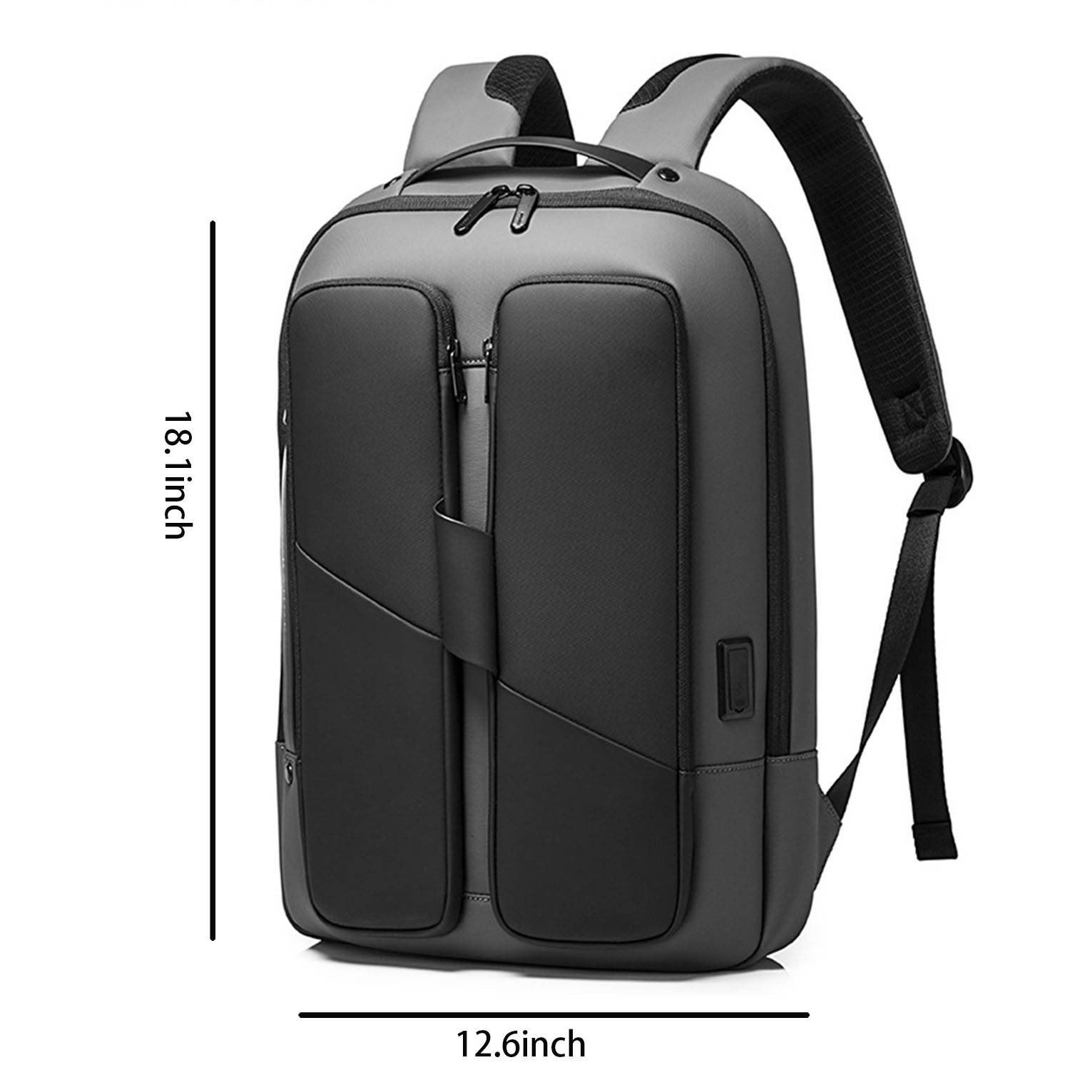 Nylon Waterproof Vackpack with USB Charging Port 3