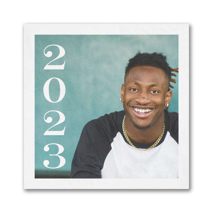Stacked Year Beverage Napkin 2