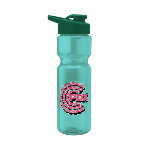 Blazer 28oz Transparent Bike Bottle w/Drink-thru Lid 2791