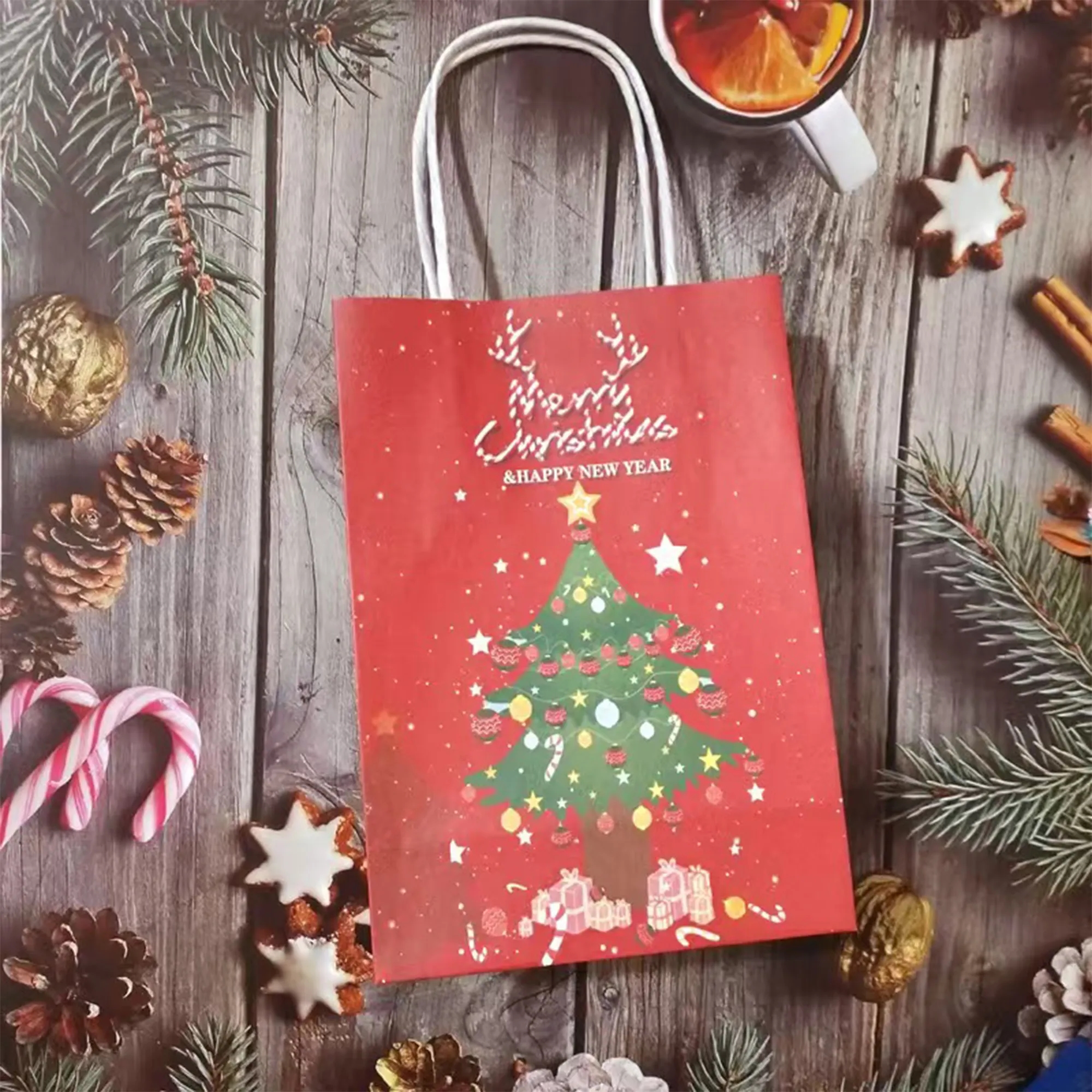 Christmas Gift Bags With Customizable Logo 2
