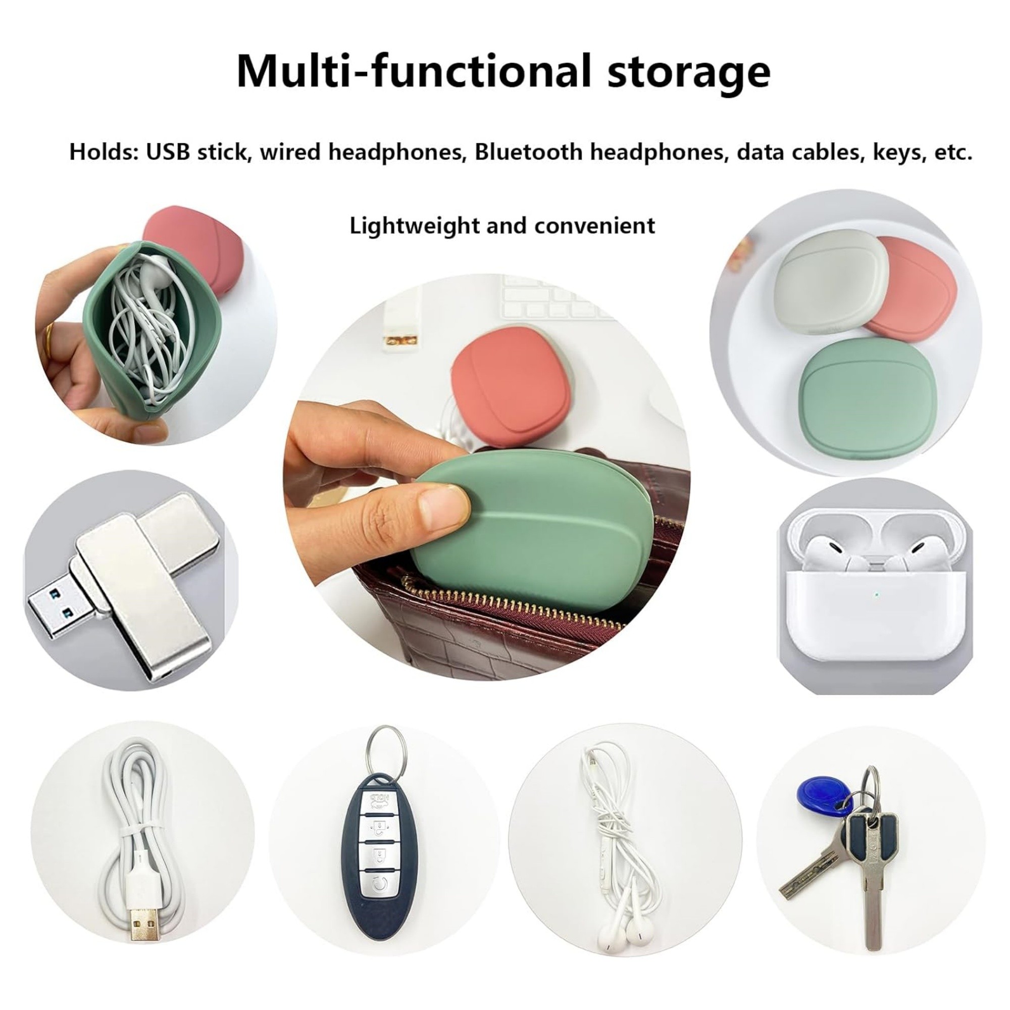 Silicone Headphone Organizer 3