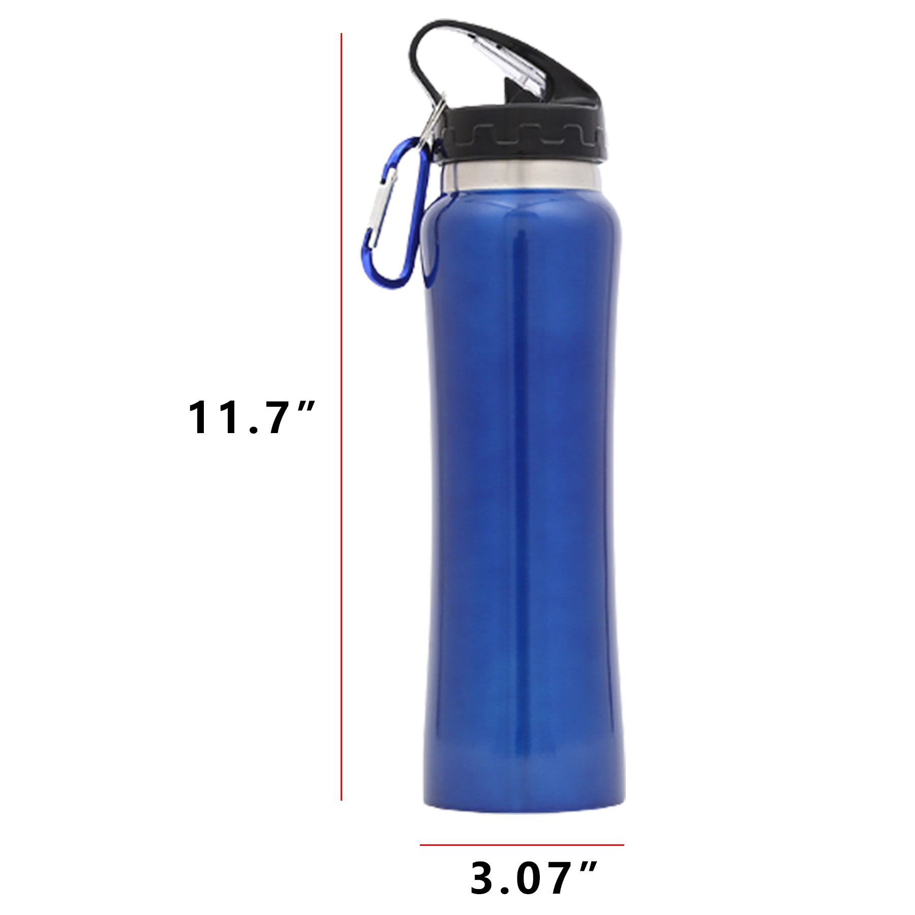 24Oz Sport Stainless Steel Insulated Bottle, custom water bottle with logo imprint 4