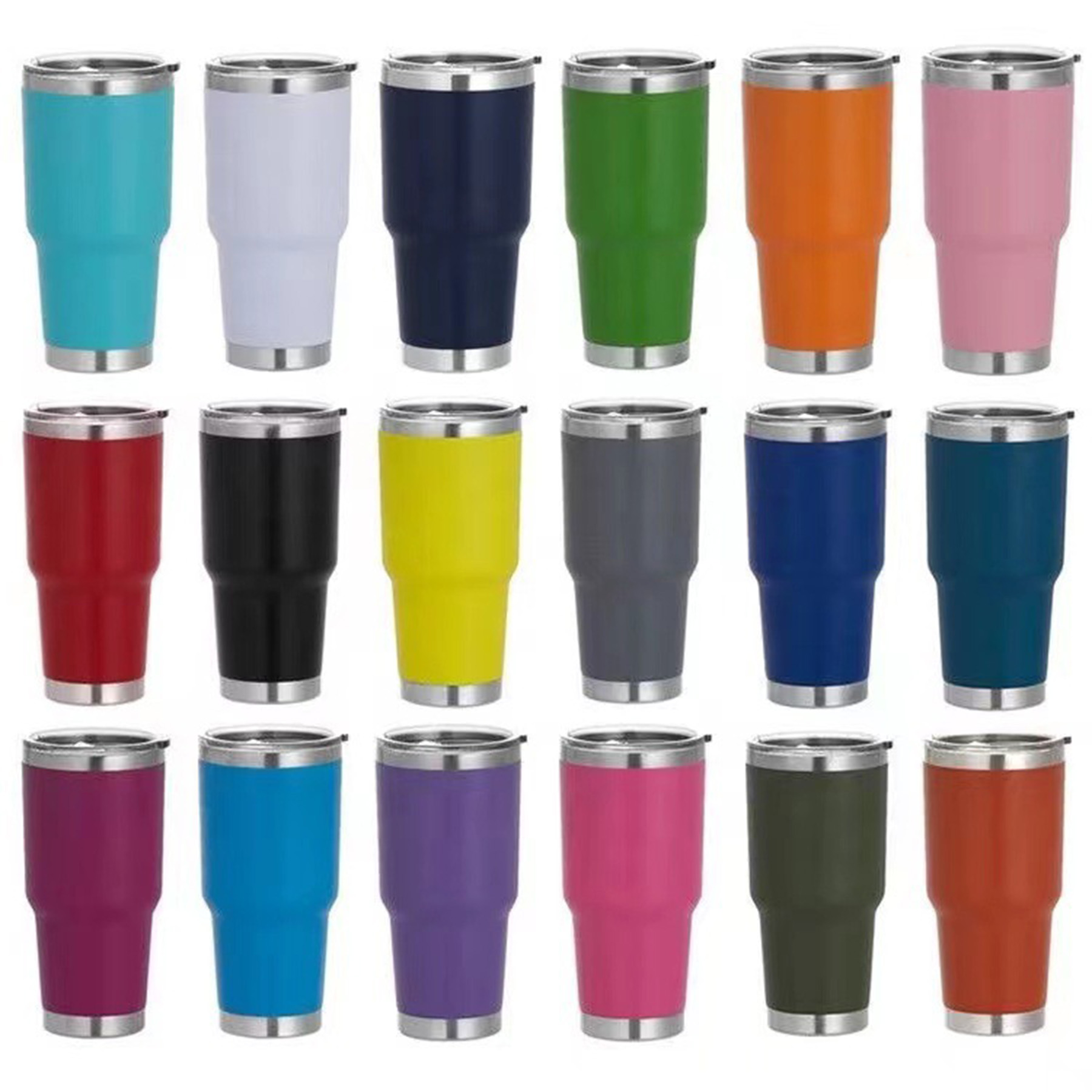 30 Oz Insulated Tumbler With Lids 3