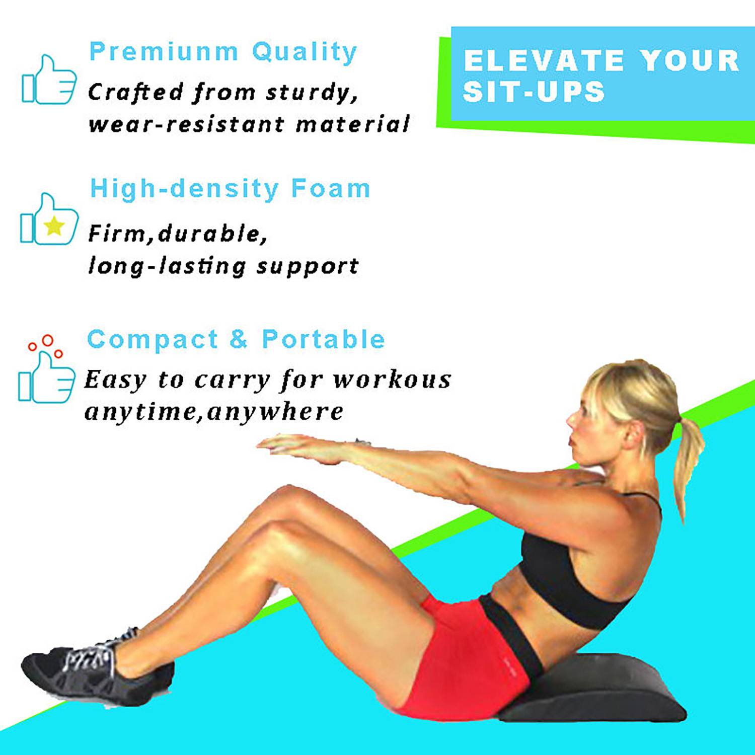 PU Leather Abdominal Exercises Mat 8