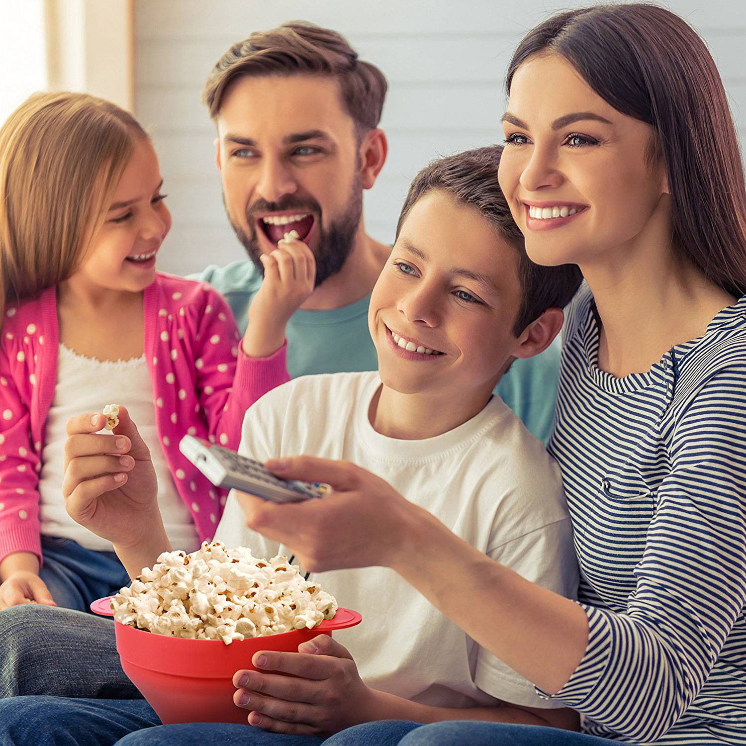 Silicone Collapsible Popcorn Bowl 4