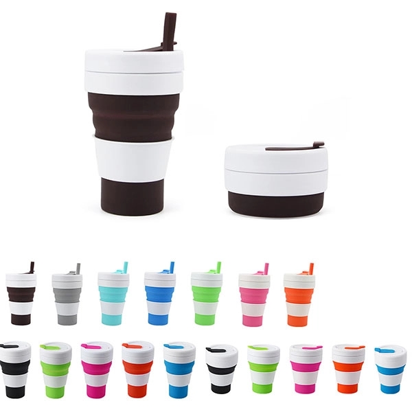 Folding Travel Silicone Water Cup 1