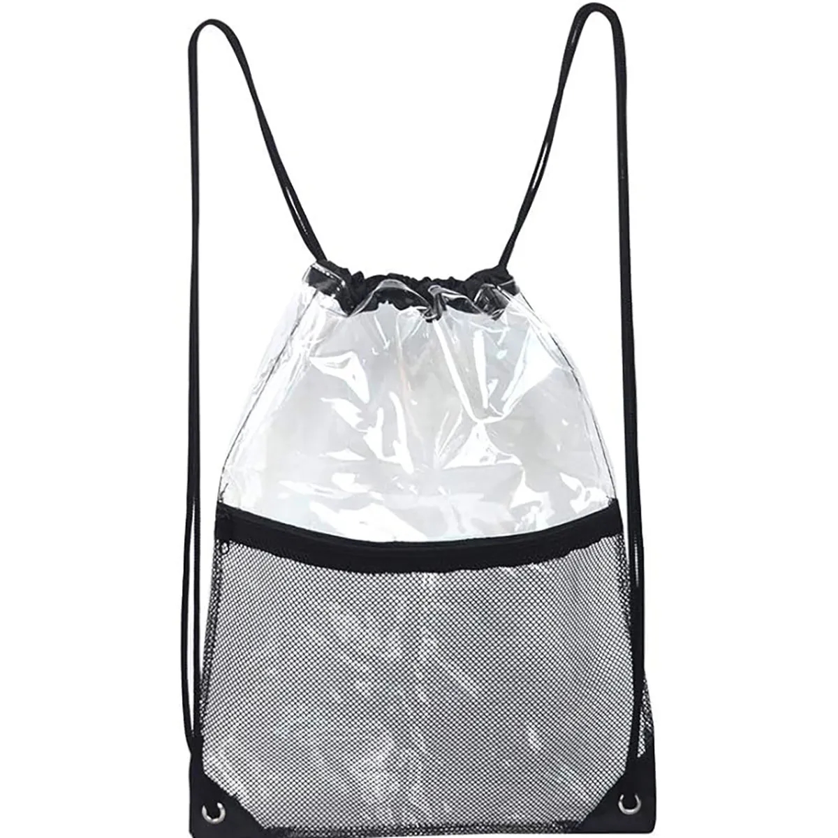 PVC Clear Drawstring Beach Backpack Stadium Approved Bag 5