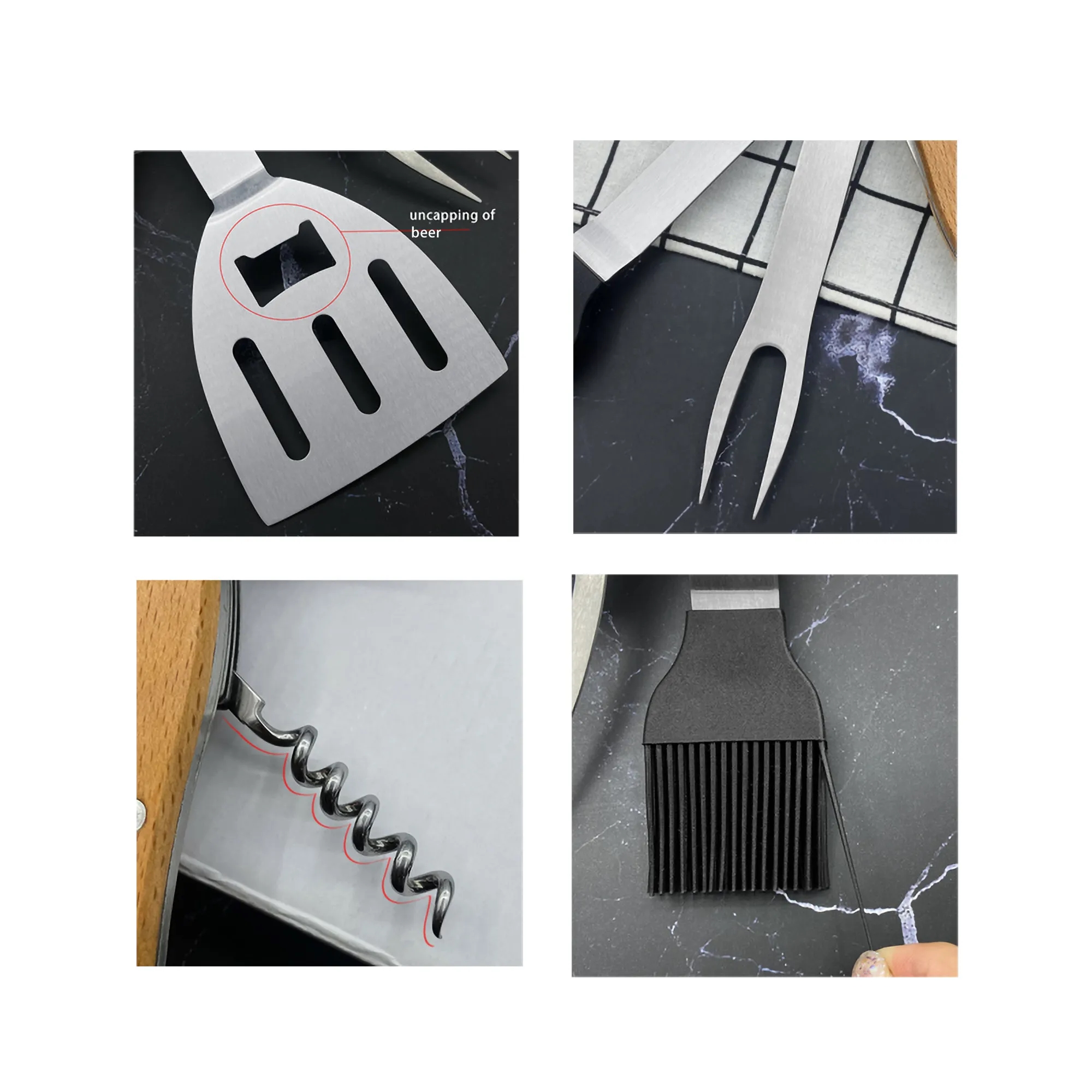 5-in-1 BBQ Multi-Tool Grilling Outdoor Foldable Portable 4